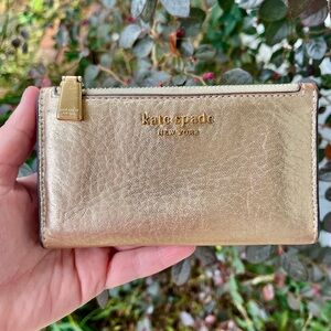 Kate Spade Metallic Gold Wallet